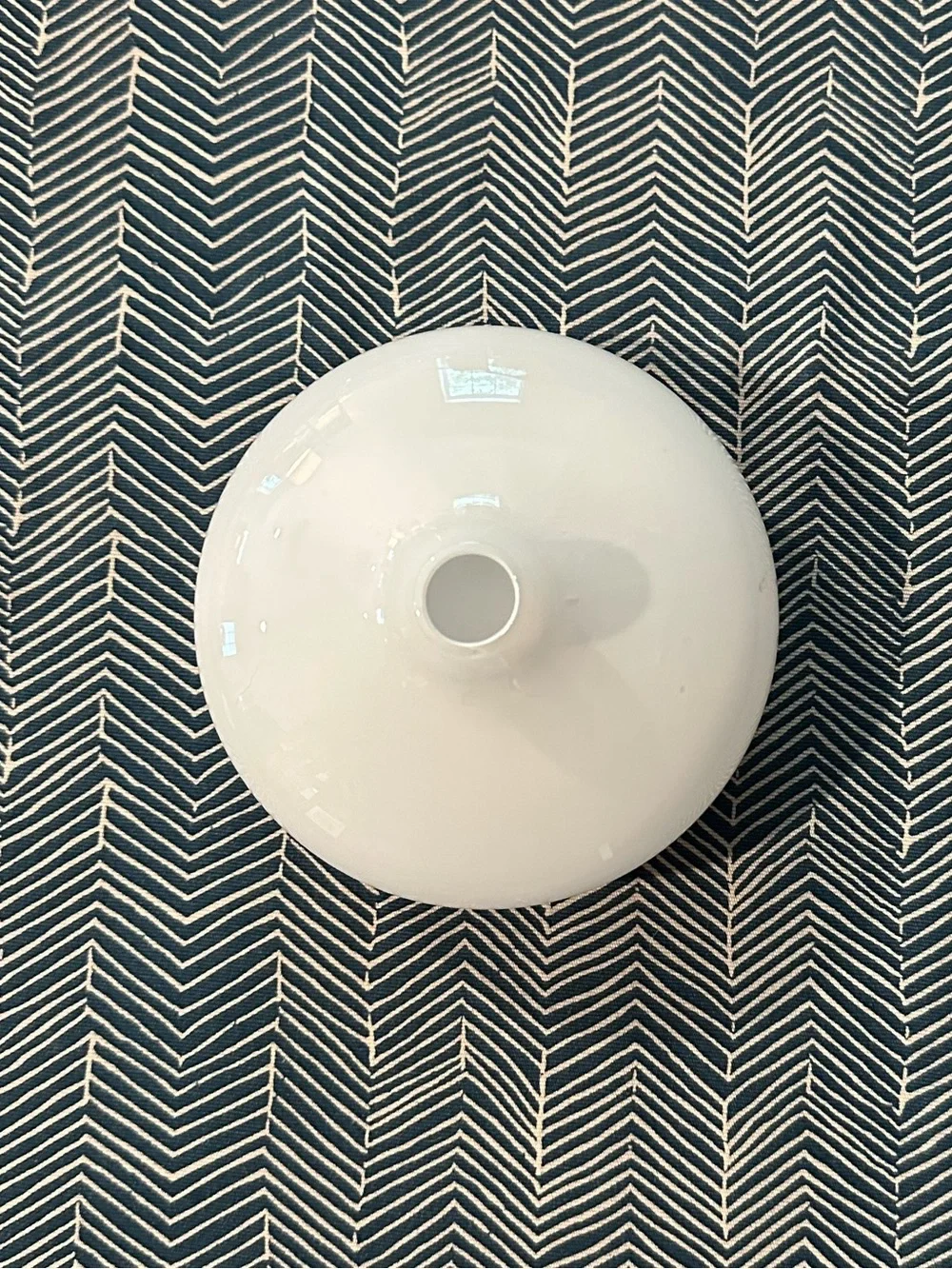 IKEA • milk glass vase or object
